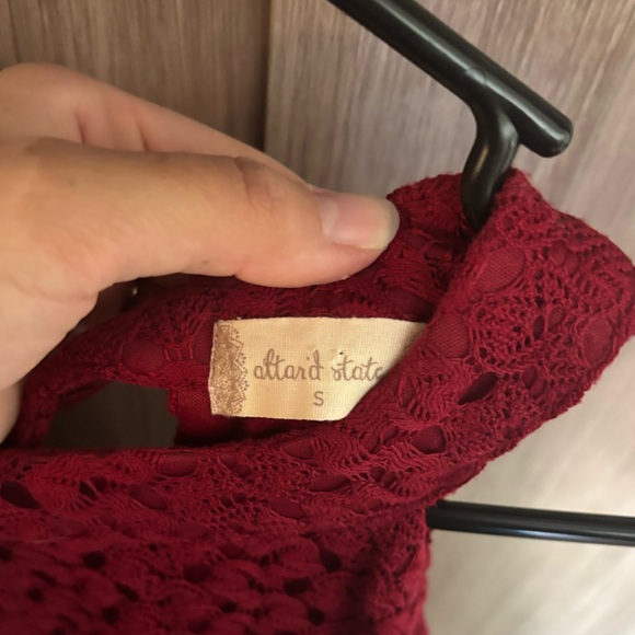 Altar’d State Deep Red Dress - Picture 2 of 4